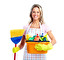 a woman who works as a cleaner, especial Englisch