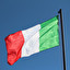 La bandiera è verde, bianco e rossa. italien