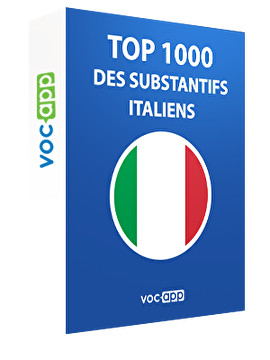 Top 1000 des substantifs italiens