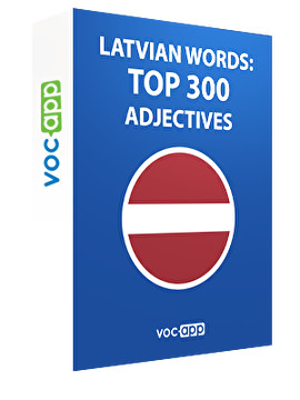 Latvian words: Top 300 Adjectives