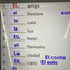czcionka in Spanish