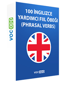 100 İngilizce yardımcı fiil öbeği (phrasal verbs)