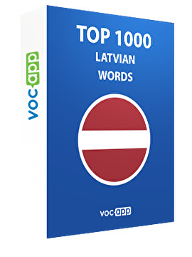 Top 1000 Latvian Words