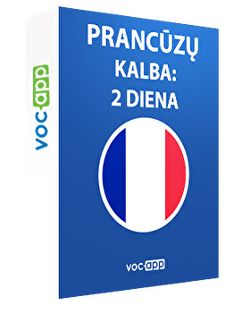 Prancūzų kalba: 2 diena