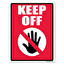 KEEP OFF something. ---------- The keepe angļu valodā